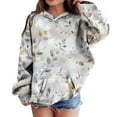 thumbnail image 2 of Mepaouo Girls Camo Hoodie Toddler Oversized Hooded Sweatshirt Long Sleeve Drop Shoulder Pullover Tops, 2 of 6