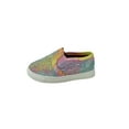 thumbnail image 2 of Toddler/Baby Girls Rhinestone Flat Slip On Sneakers, Pink Tie Dye, 6 Toddler, 2 of 3