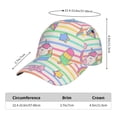 thumbnail image 3 of Yiaed Cute Unicorn Print Cap Adjustable Size for Running Workouts and Outdoor Activities All Seasons, 3 of 5
