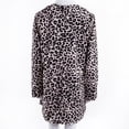 thumbnail image 2 of Fortune Plus Size Women Leopard Windcoat Cardigan Long Coat Jacket Clothing, 2 of 8