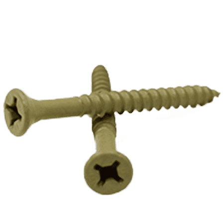 

#9 x 3 Deck Screws/ Tan/ ACQ Compatible/ Combo Drive - Square and Phillips (Quantity: 25 pounds)