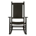 thumbnail image 2 of Shine Company Traditional Hardwood Patio Porch Rocker in Black, 2 of 5