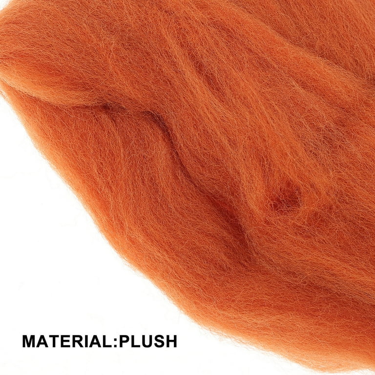 Orange Wool Shawl Pin, Orange & Red Brooch, Oversized Shawlpin