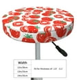 thumbnail image 4 of Kdxio Hand Drawn Tomatoes Print Stool Covers Round,Stretch Round Bar Stool Covers Washable Bar Stool Cushion Slipcover for 12-15 Inch Chair, 4 of 7