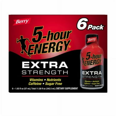 5-Hour Energy Extra Strength Flavor Energy Shot - Berry - 1.93 fl oz - 6 ct