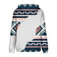 thumbnail image 5 of Scyoekwg Womens Long Sleeve Tops Trendy Hooded Crewneck Sweatshirts Color Contrast Ethnic Style Printing Tops Graphic Tee Lightweight Loose Fit Casual Ladies Tops #C01-Watermelon Red M, 5 of 5
