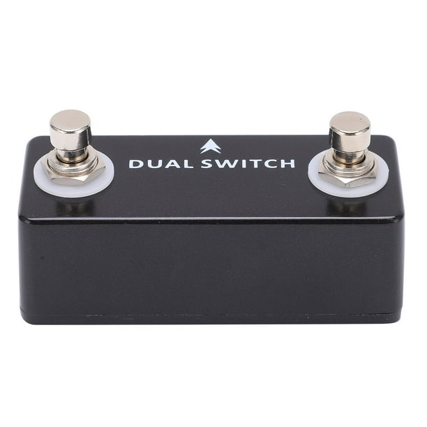 Interruptor de pie doble para guitarra, Pedal de interruptor de pie de guitarra Pedal de interruptor de pie de guitarra Instalación sin esfuerzo