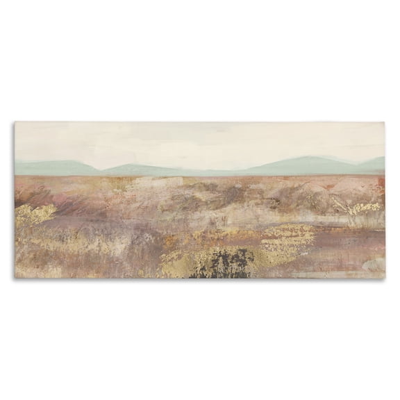 Stupell Industries Transitional Abstract Neutral Prairie Landscape Canvas Art, 24 x 10, by Nina Blue