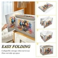 thumbnail image 5 of Horse Colorful Storage Basket Foldable Laundry Basket Shelf Kids Toy Storage Container Organizer with Handles, 5 of 7