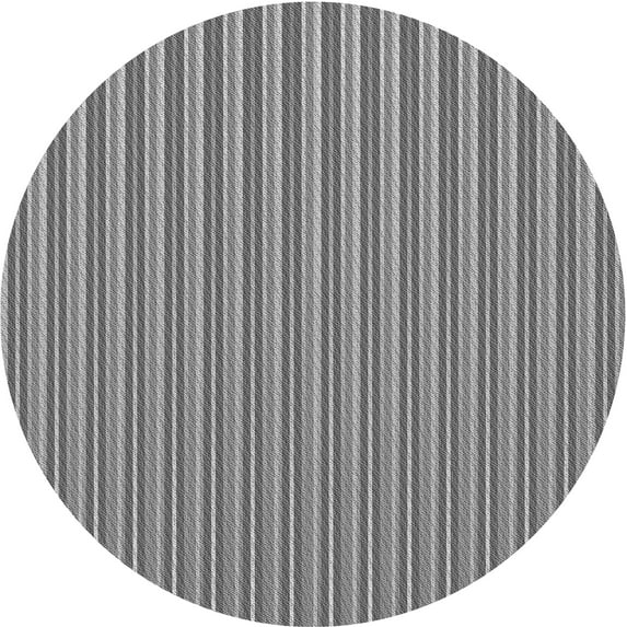 Ahgly Company Machine Washable Indoor Round Transitional Ash Gray Area Rugs, 7' Round