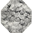 thumbnail image 2 of Rugs.com Blossom Collection Rug – 6 Ft Octagon Charcoal Medium Rug Perfect For Living Rooms, Kitchens, Entryways, 2 of 9