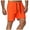 Orange, variant on Men's Athletic Shorts, Sports Gym Running Short Pants, Fashion Man Solid Elastic Waist Mid Waist Loose Pockets Bandage Shorts, Cargo Casual Hiking Shorts Orange XXL
