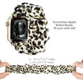 thumbnail image 2 of TOYOUTHS Elastic Scrunchies Band Apple Watch Band 38mm 40mm 41mm Cloth Soft Pattern Printed Fabric Wristband Women,Leopard, 2 of 6
