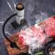 thumbnail image 2 of Ahumador portátil de alimentos, inyector de humo, salchichas, carne de res, filetes, cócteles, parrilla para ahumado, ahumado con astillas de madera, 2 of 5