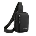 thumbnail image 2 of FAMTKT Crossbody Bag Travel Hiking Chest Bag Men Shoulder Bag Casual Travel Outdoor Nylon Crossbody Large Capacity Multifunctional Street Men Bag Men's Bags Gym Bag, 2 of 6