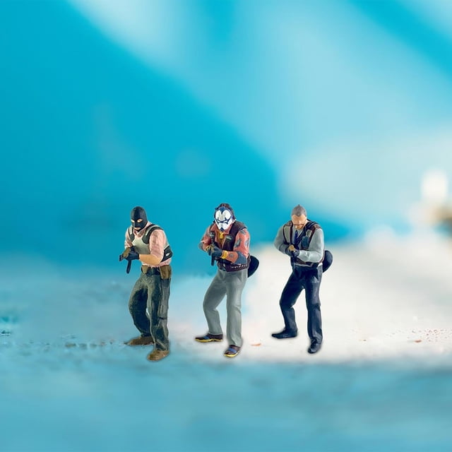 Figuras de Diorama a escala 3x1/64, figura de diseño en miniatura de resina pintada a mano para construcción de modelos, accesorios para fotos de