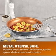 Gotham Steel 2 PK Non Stick Frying Pans Set for Cooking,10+11 Inch Nonstick Frying Pans with Ceramic Surface, Induction, Hard Anodized Frying Pans Nonstick Skillets, Oven/Dishwasher Safe, Copper