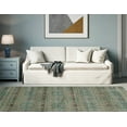 thumbnail image 2 of Linon Home Décor Elegance Area Rug Collection, Turquoise and Brown, 5' x 7'3", 2 of 3