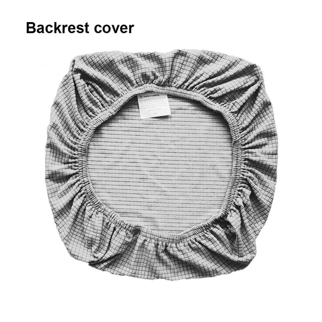 ziyahi Chair Cover Slipcover Stretch Seat Computer Protection Set Anti-Dirty Thicken Solid Business Home Wedding Universal Silver Gray/Backrest