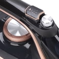 thumbnail image 3 of YAHHU 2200W Handheld Steam Iron with 250ml / 8.45 fl oz Water Tank, Professional Dry and Wet Dual Use Vertical Steaming Electric Clothes Iron for Home and Travel, Elegant Gold, 3 of 9