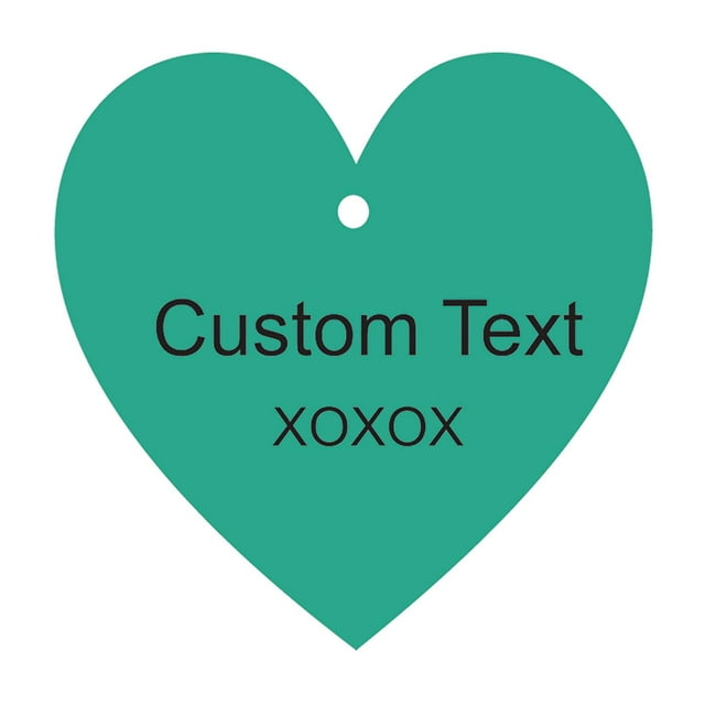 100 PCS Personnalisé Fait n'Importe Quel Texte Accrocher Tags Coeur Forme Personnalisé Mariage Faveur Cadeau Tags
