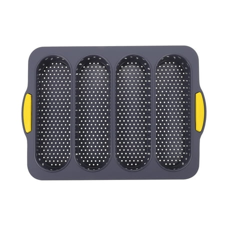 

4 Slot French Stick Loaf Bread Pan Tin Molds Cake Baking Mold Kitchen Accessory