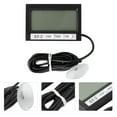 thumbnail image 1 of MERRYHAPY Temperature Gauge Plastic Black for Aquatic Reptiles Indoor Use 1Set, 1 of 7
