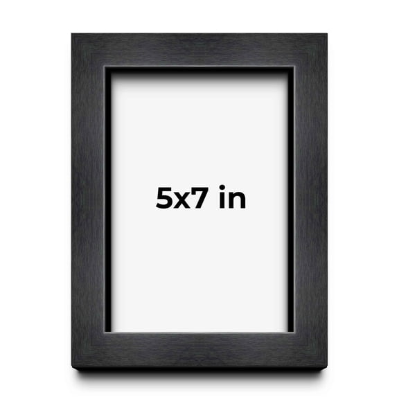 5x7 Black Shadowbox Frame - Interior Size 5x7 by 1 Inches - Made to Display Items Up To 1 Inches Deep
