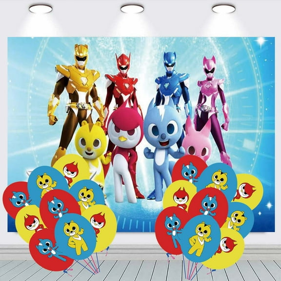 Miniforce Backdrop Balloons Banner Party Decorations Taspestry Wall Decor Background Poster Supplies