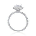 thumbnail image 4 of White Topaz Halo Engagement Ring, 4 of 9