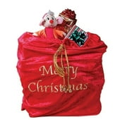 Morris Costumes FW7534 30'' x 36'' Santa Sack with Gold Embroidered Lettering