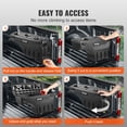 thumbnail image 4 of VEVOR Truck Bed Storage Box, Lockable Swing Case with Password Padlock, 6.6 Gal/25 L ABS Wheel Well Tool Box, Waterproof and Durable, Compatible with Ford Super Duty 2017-2021, Passenger Side, 4 of 9