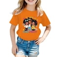 thumbnail image 1 of HNMKIU Hauts Tendance pour Filles T-Shirt Graphique à Col Rond Manches Courtes pour l'Été Tenue Décontractée Designs Confortables, 1 of 5