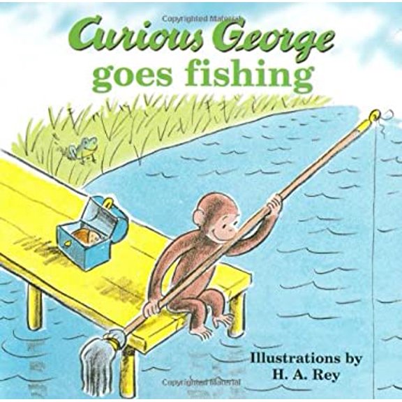 Pre-Owned Curious George Goes Fishing (Board book) 0618162402 9780618162406