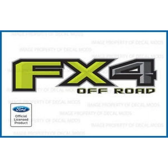 Decal Mods FX4 Off Road Decals Stickers for Ford F150 Green (2015-2020) - FGRN MONSTER [set of 2]