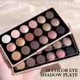 thumbnail image 3 of Paleta de sombras de ojos de 18 colores: nacarado, mate, brillo fino, brillo, tonos tierra, duradero, alto rendimiento, 3 of 5