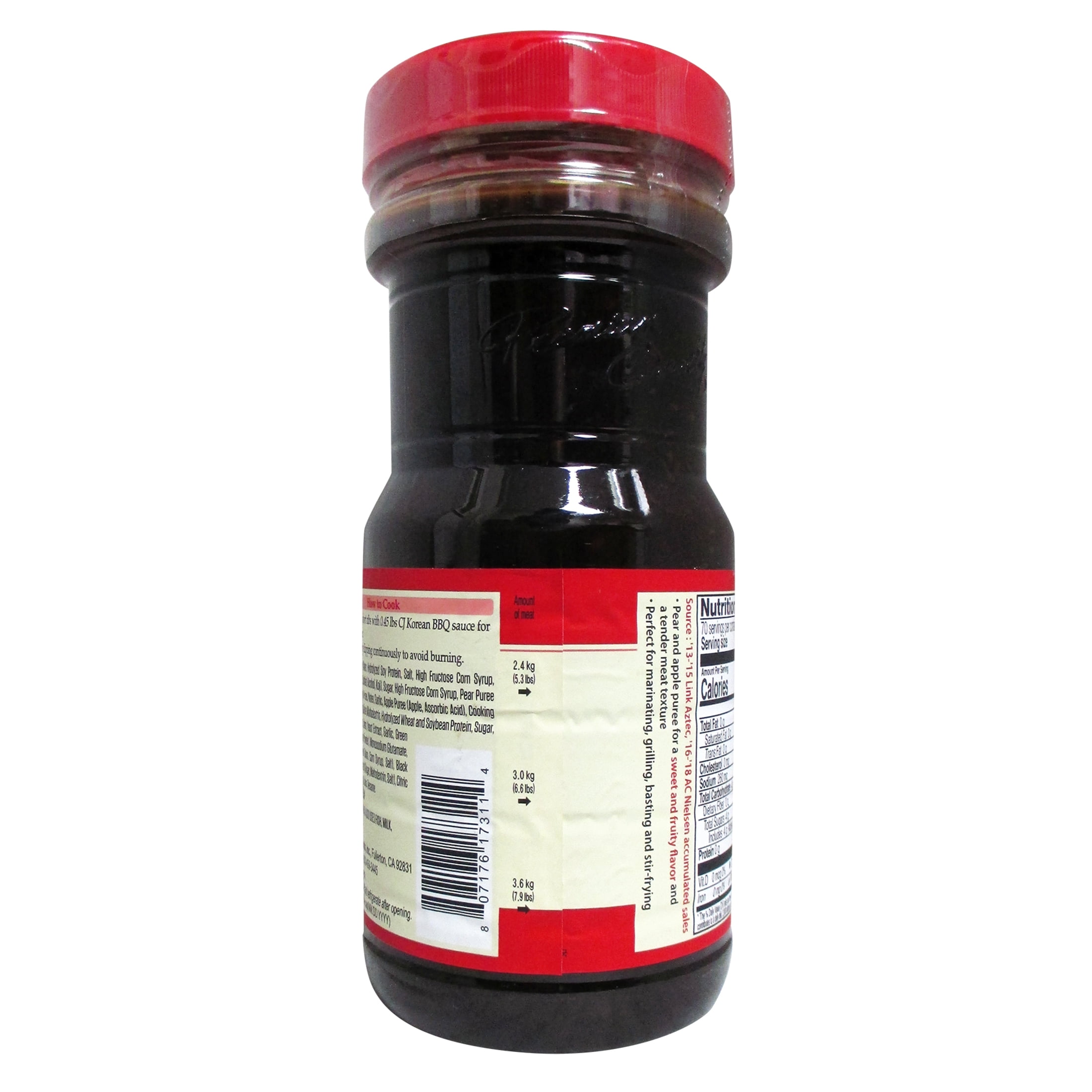 CJ Korean BBQ Sauce, Kalbi, 29.63-oz Bottle for Ribs 1