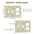 thumbnail image 3 of Cute Pattern Switch Cover Decorative Wall Plate 3-Gang 2-Toggle 1-Duplex Standard Size, 3 of 5