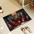 thumbnail image 5 of Christmas Carpet Entrance Door Mat Polyester Absorbent Nonslip Dirt Proof Kitchen Bathroom Entryway Porch Easy To Clean Holiday Home Decor, 5 of 6