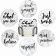 thumbnail image 1 of wonima02 Coaster for Drinks Set of 6, Marble What You Love Inspirational Absorbent Round Ceramic Stone Mat, with Cork Base and Metal Holder, Gift for Housewarming Room Bar Decor, 1 of 1