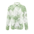 thumbnail image 4 of BiZtdJrK Tie Dye Shirts for Men Casual Long Sleeve Button Down Blouse Trendy Lapel Collar Business Work Tops Four Way Stretch Shirt Multicolor S Vacation Sale, 4 of 6