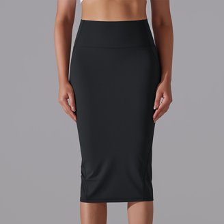UONBOX Women's High Waist Bodycon Pencil Skirt - Stretchy Knee Length Bandage Skirt For Parties & Events