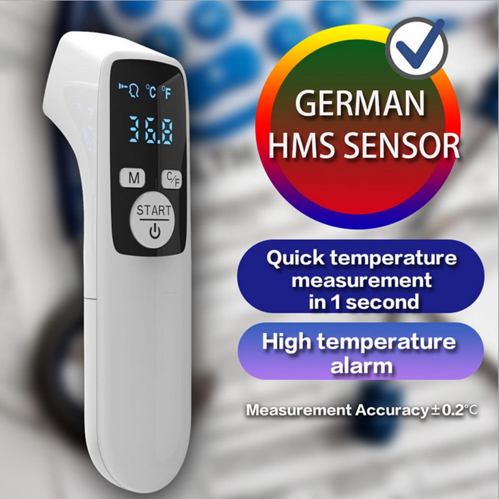 No Touch Digital IR Infrared Forehead Thermometer Gun Fahrenheit