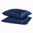 thumbnail image 2 of pillow case with zipper, 2 pillow cases (king, navy), 2 of 2
