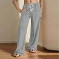 thumbnail image 4 of SwiftWear Women's Drawstring Wide Leg Pants with Pockets, Elastic Waist Athletic Lounge Wear, Comfortable Casual Sweatpants S-2XL, 4 of 8