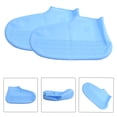 thumbnail image 2 of CAIJIEXI 1 Pair Rubber Rain Boot Overshoes for Outdoor Use, Silicone Waterproof Shoe Covers, Rainy Day Shoe Cover, Reusable Non-Slip Rain White S, 2 of 9