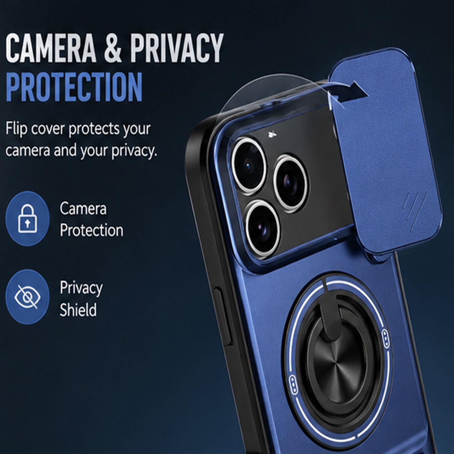 All-In-One Rugged Case for iPhone 17 Pro - Dark Blue