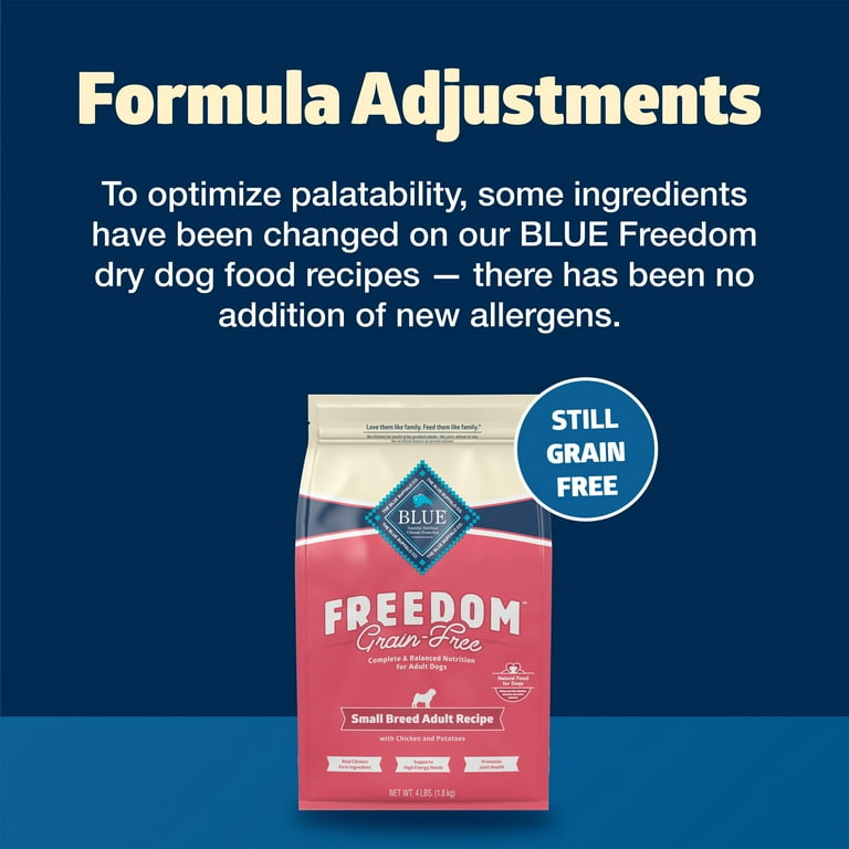 Blue Buffalo Freedom Grain-Free Small Breed Adult Dog Food, 4 lb photo 2