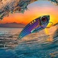thumbnail image 3 of Swimbait Wobbler Crankbait Cebo Duro Artificial 5 PPCS Vib Fishing Lure 3D Ojos para El Lucio Lubina Y Trolling, 3 of 9
