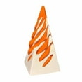 thumbnail image 2 of HBASD 3D Printed Spiral Cone Toy Impossible Pyramid Passthrough Sculpture, Spiral Cone Fidget Toy Home Desktop Figurines Art Decoration (White Outside and Orange Inside), 2 of 5